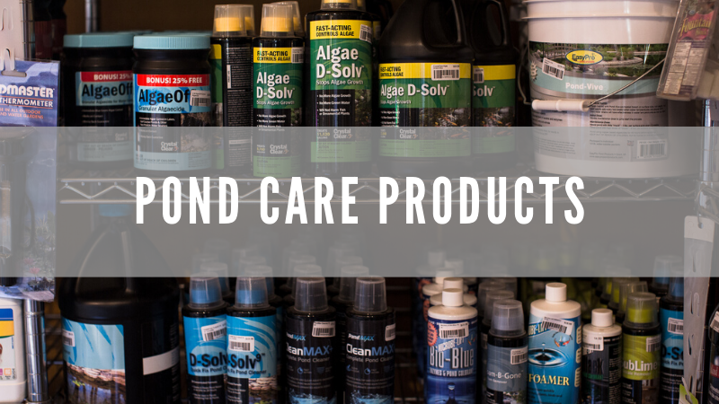 No matter what your pond needs are we have the pond care products you will need.
