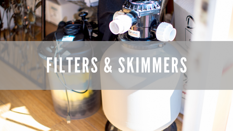 We carry pond filters and skimmers.